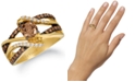 Le Vian Chocolate Diamond & Vanilla Diamond Openwork Ring (1-1/6 ct. t.w.) in 14k Gold